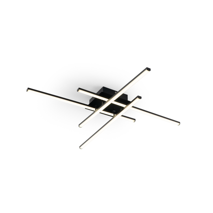 Brilagi - LED таванен плафон STRIPES LED/37W/230V 68x68 cm черен