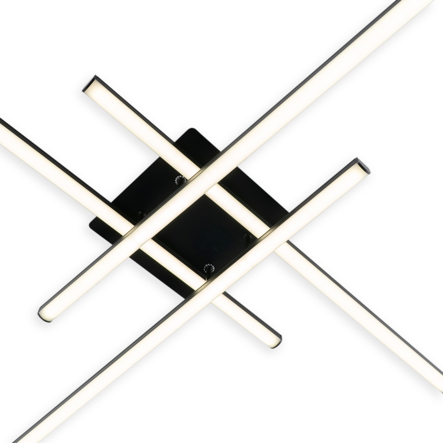 Brilagi - LED таванен плафон STRIPES LED/37W/230V 68x68 cm черен