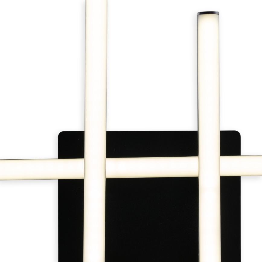 Brilagi - LED таванен плафон STRIPES LED/37W/230V 68x68 cm черен