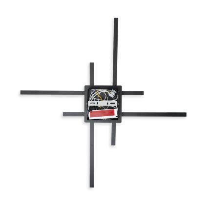 Brilagi - LED таванен плафон STRIPES LED/37W/230V 68x68 cm черен