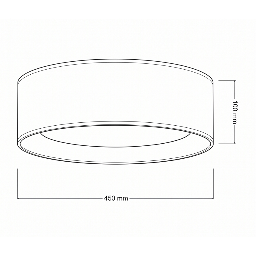 Brilagi - LED таванно осветително тяло VELVET SIMPLE LED/24W/230V 3000K Ø 45 см бежово