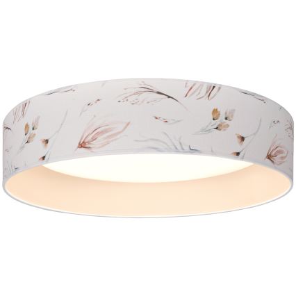 Brilagi - LED таванно осветително тяло VELVET SIMPLE LED/24W/230V 3000K Ø 45 см бяло/с флорален мотив