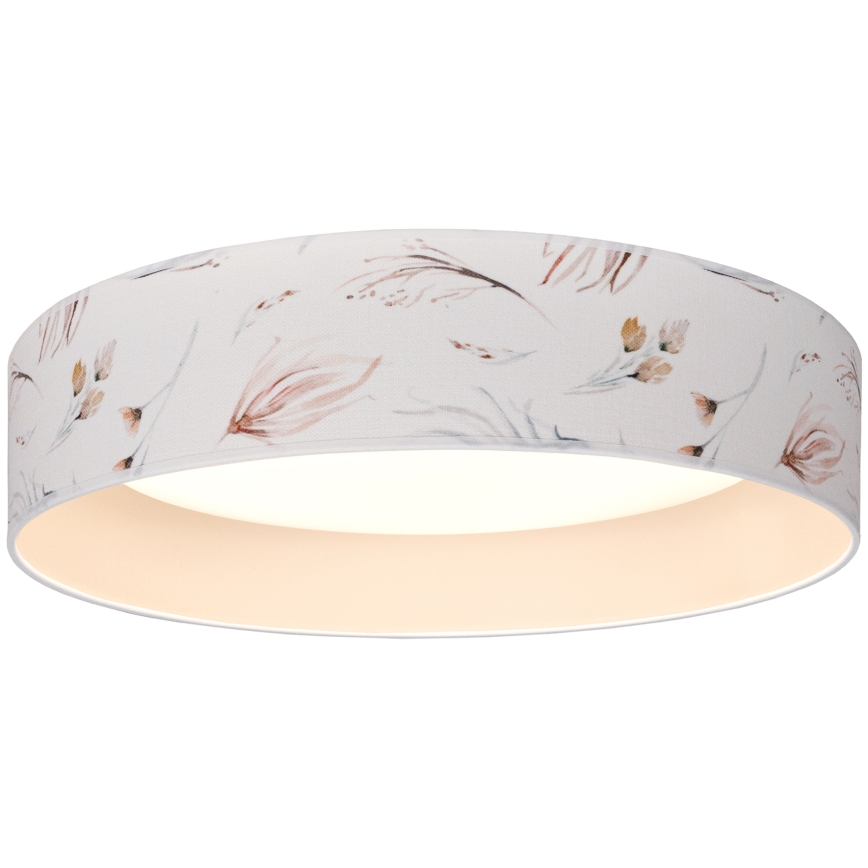 Brilagi - LED таванно осветително тяло VELVET SIMPLE LED/24W/230V 3000K Ø 45 см бяло/с флорален мотив