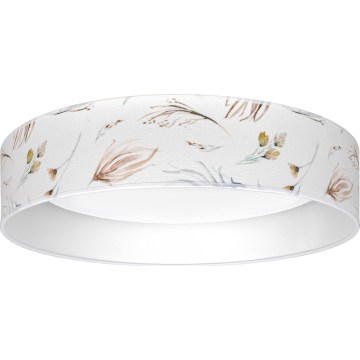Brilagi - LED таванно осветително тяло VELVET SIMPLE LED/24W/230V 3000K Ø 45 см бяло/с флорален мотив