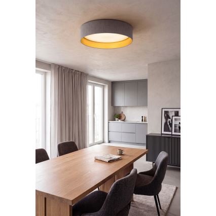 Brilagi - LED таванно осветително тяло VELVET SIMPLE LED/24W/230V 3000K Ø 45 см сив/златист