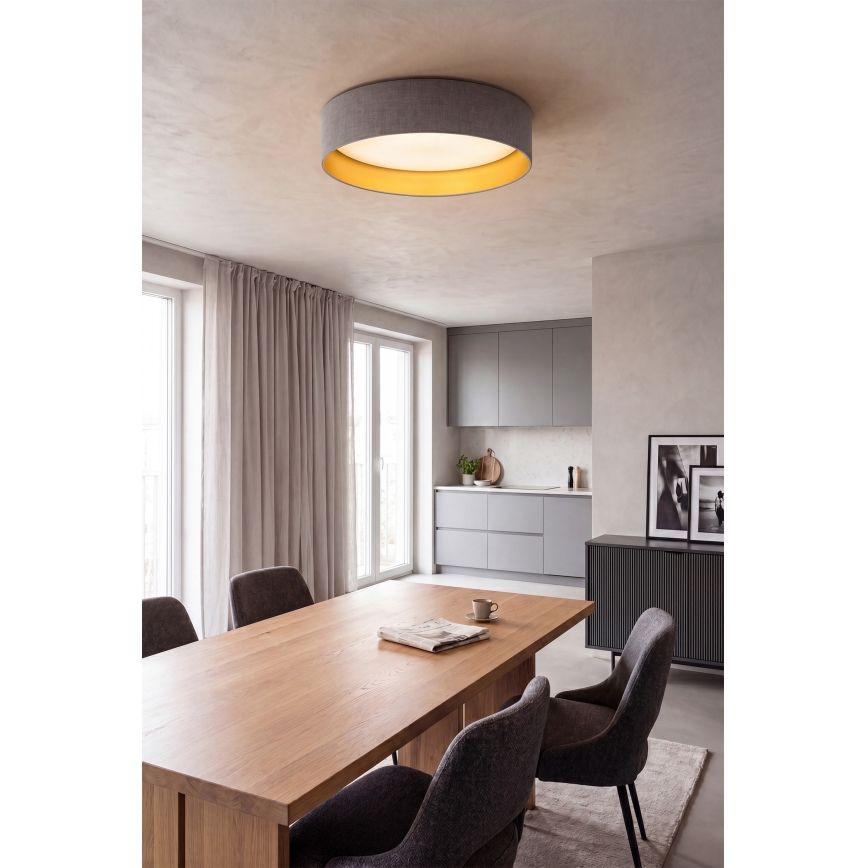 Brilagi - LED таванно осветително тяло VELVET SIMPLE LED/24W/230V 3000K Ø 45 см сив/златист