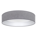 Brilagi - LED таванно осветително тяло VELVET SIMPLE LED/24W/230V 3000K Ø 45 см сиво