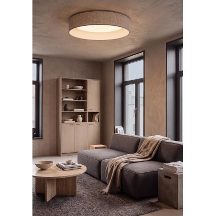 Brilagi - LED таванно осветително тяло VELVET SIMPLE LED/24W/230V 3000K Ø 45 см сиво