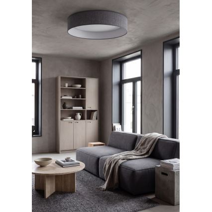 Brilagi - LED таванно осветително тяло VELVET SIMPLE LED/24W/230V 3000K Ø 45 см сиво