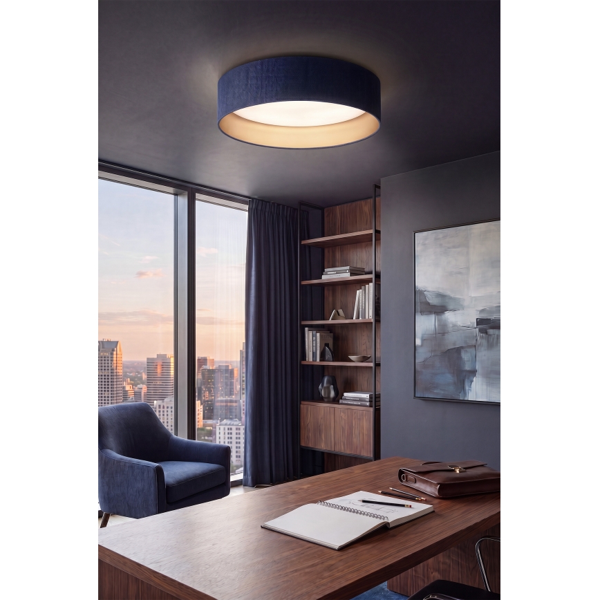 Brilagi - LED таванно осветително тяло VELVET SIMPLE LED/24W/230V 4000K диаметър 45 см синьо/златно