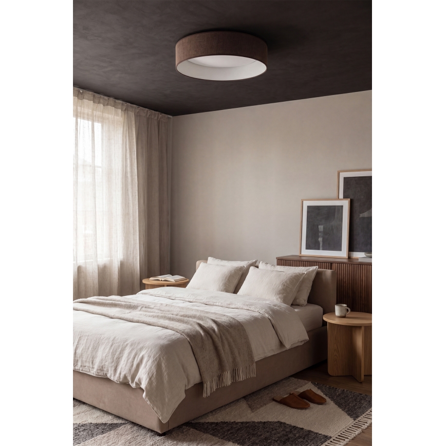 Brilagi - LED таванно осветително тяло VELVET SIMPLE LED/24W/230V 4000K Ø 45 см кафяво