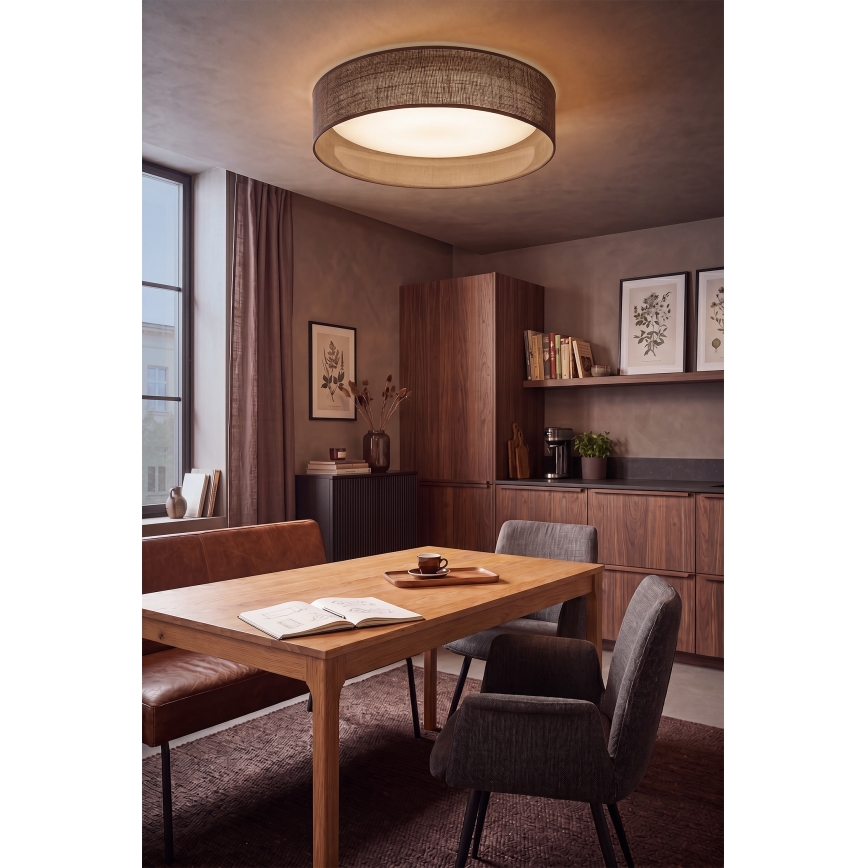 Brilagi - LED таванно осветително тяло VELVET SIMPLE LED/36W/230V 3000K диаметър 55 см кафяво
