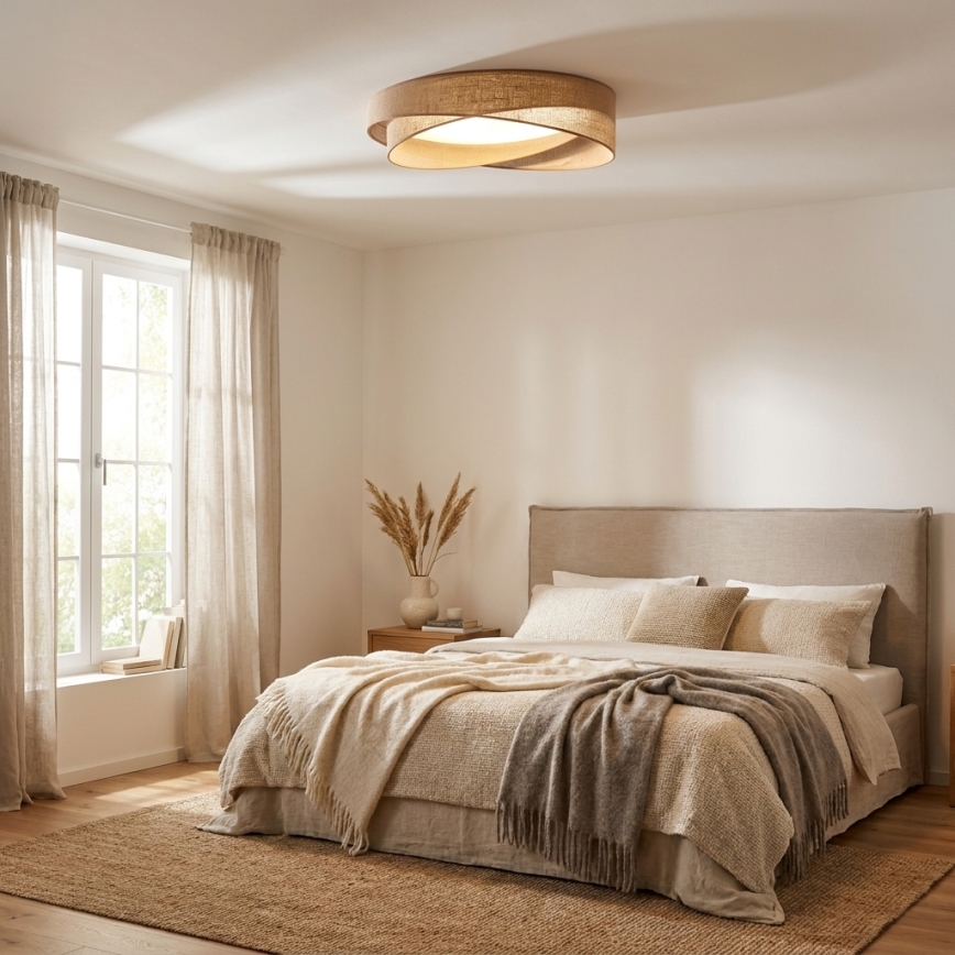 BRILAGI - LED таванно осветително тяло VELVET TWIST LED/24W/230V 4000K Ø 55 cm бежово
