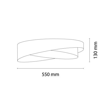 BRILAGI - LED таванно осветително тяло VELVET TWIST LED/24W/230V 4000K Ø 55 cm бежово