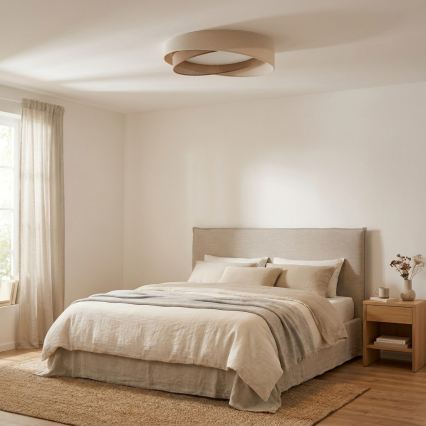BRILAGI - LED таванно осветително тяло VELVET TWIST LED/24W/230V 4000K Ø 55 cm кремаво/бежово