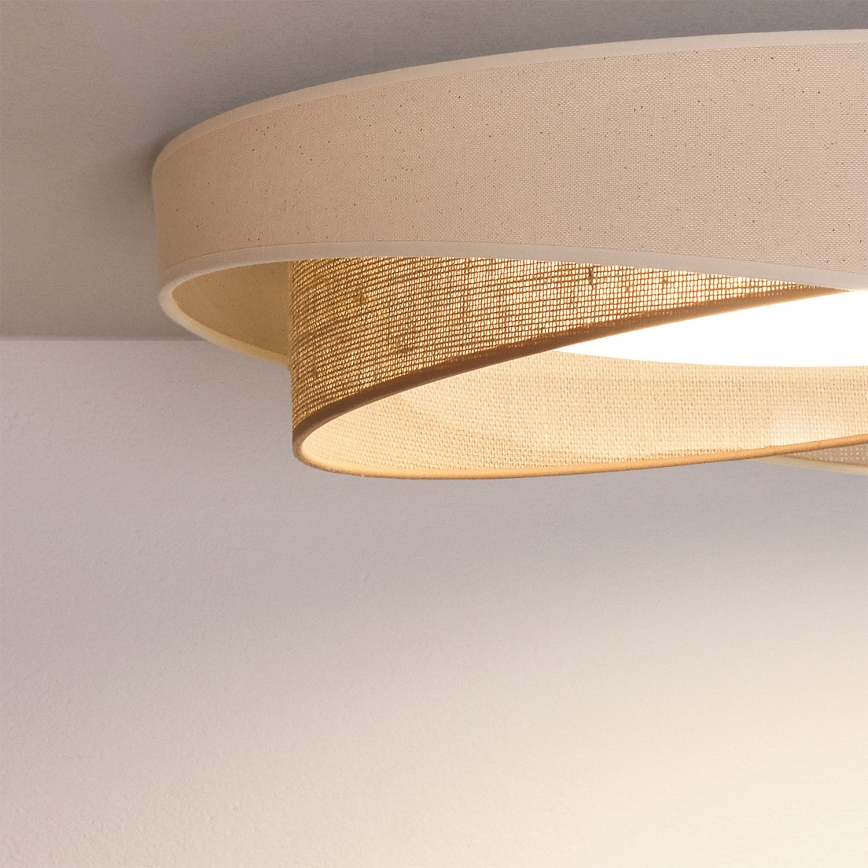 BRILAGI - LED таванно осветително тяло VELVET TWIST LED/24W/230V 4000K Ø 55 cm кремаво/бежово