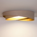 BRILAGI - LED таванно осветително тяло VELVET TWIST LED/24W/230V 4000K Ø 55 см бежово/златно