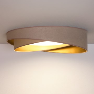 BRILAGI - LED таванно осветително тяло VELVET TWIST LED/24W/230V 4000K Ø 55 см бежово/златно