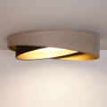 BRILAGI - LED таванно осветително тяло VELVET TWIST LED/24W/230V 4000K Ø 55 см бежово/кафяво/златно
