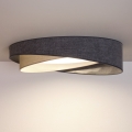 BRILAGI - LED таванно осветително тяло VELVET TWIST LED/24W/230V 4000K Ø 55 см сиво/кремаво