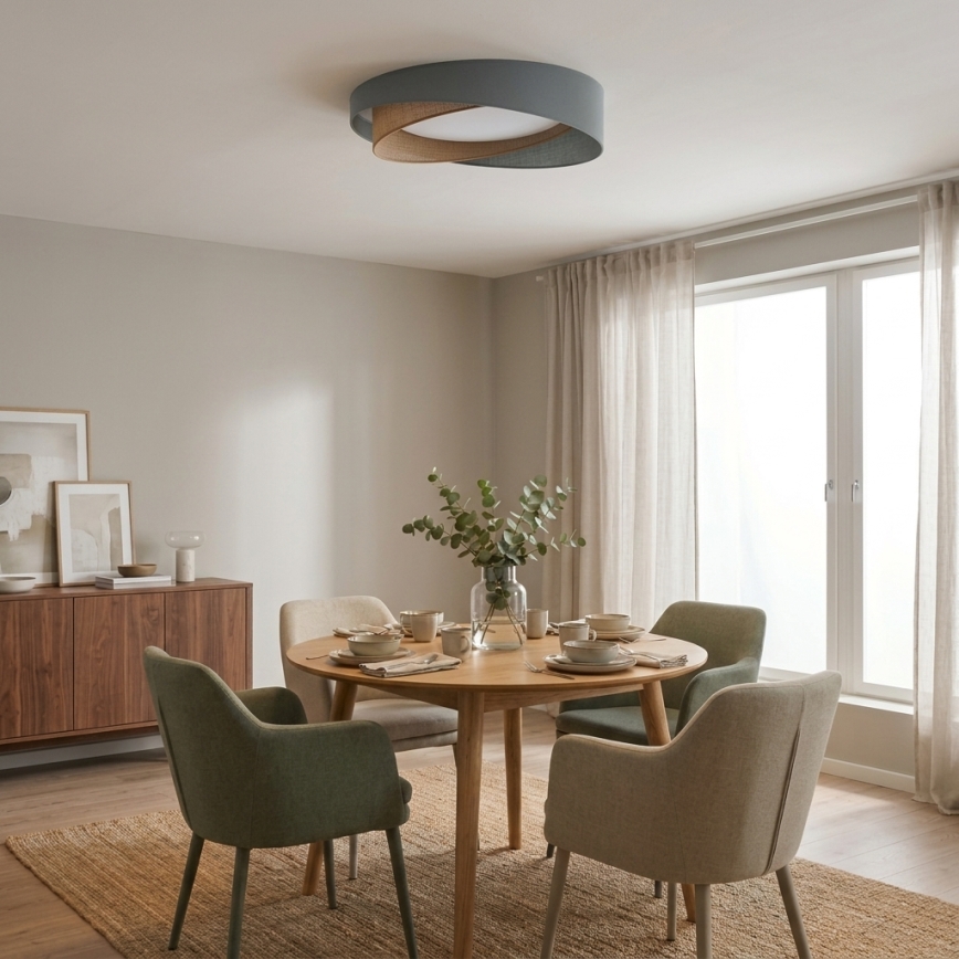 BRILAGI - LED таванно осветително тяло VELVET TWIST LED/24W/230V 4000K Ø 55 см зелен/бежов