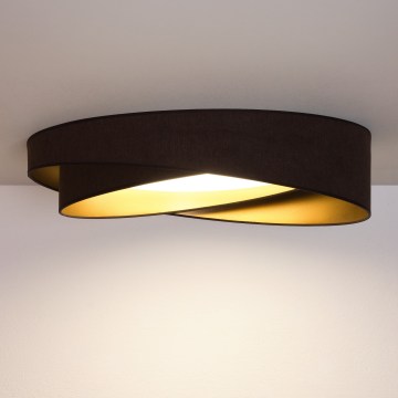 BRILAGI - LED таванно осветително тяло VELVET TWIST LED/24W/230V 4000K Ø 55 см кафяво/златно