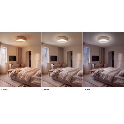 Brilagi - LED таванно осветително тяло VELVET VARI LED/24W/230V 3000/4000/6500K Ø 45 см бежово