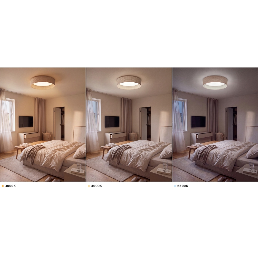 Brilagi - LED таванно осветително тяло VELVET VARI LED/24W/230V 3000/4000/6500K Ø 45 см бежово