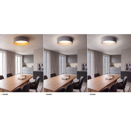 BRILAGI - LED таванно осветително тяло VELVET VARI LED/24W/230V 3000/4000/6500K Ø 45 см сиво/златисто