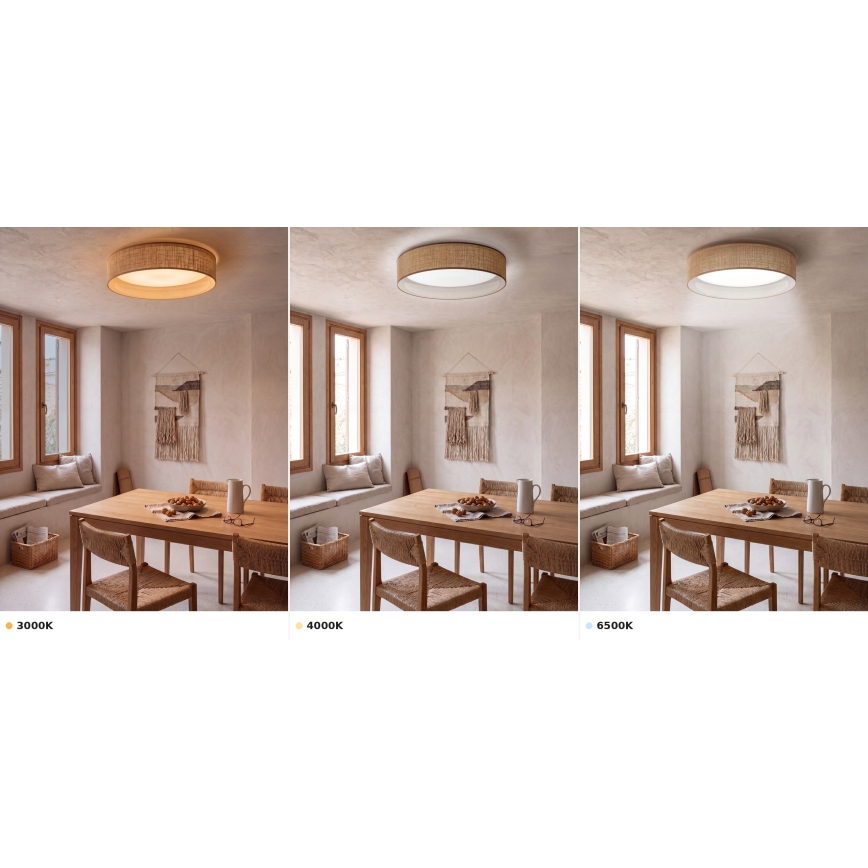Brilagi - LED таванно осветително тяло VELVET VARI LED/24W/230V 3000/4000/6500K Ø 45 см бежово