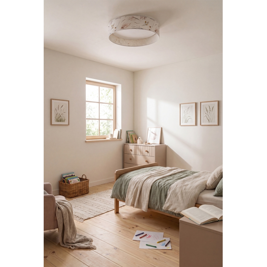 Brilagi - LED таванен плафон VELVET VARI LED/24W/230V 3000/4000/6500K Ø 45 cm бял/цветя