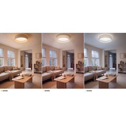 Brilagi - LED таванно осветително тяло VELVET VARI LED/24W/230V 3000/4000/6500K Ø 45 см кремаво