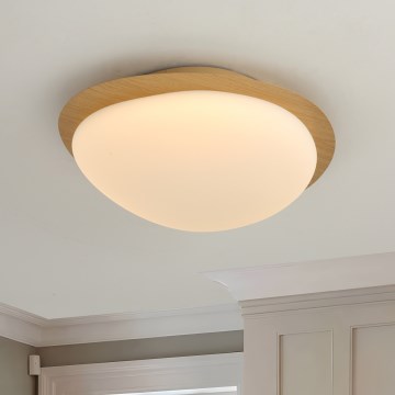 Brilagi - LED таванно осветително тяло VISBY WOOD LED/18W/230V Ø 38 см в кафяво
