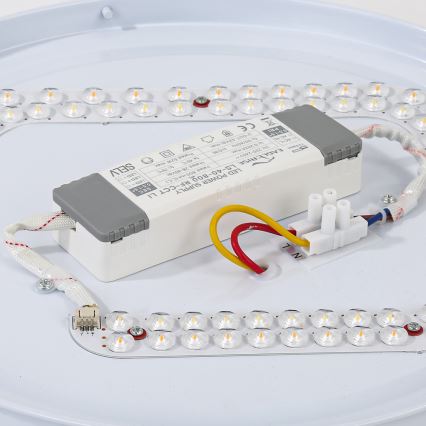 Brilagi - LED таванно осветително тяло WOODROUND LED/30W/230V 3000/4000/6000K диаметър 40 см, дървено, CRI 90