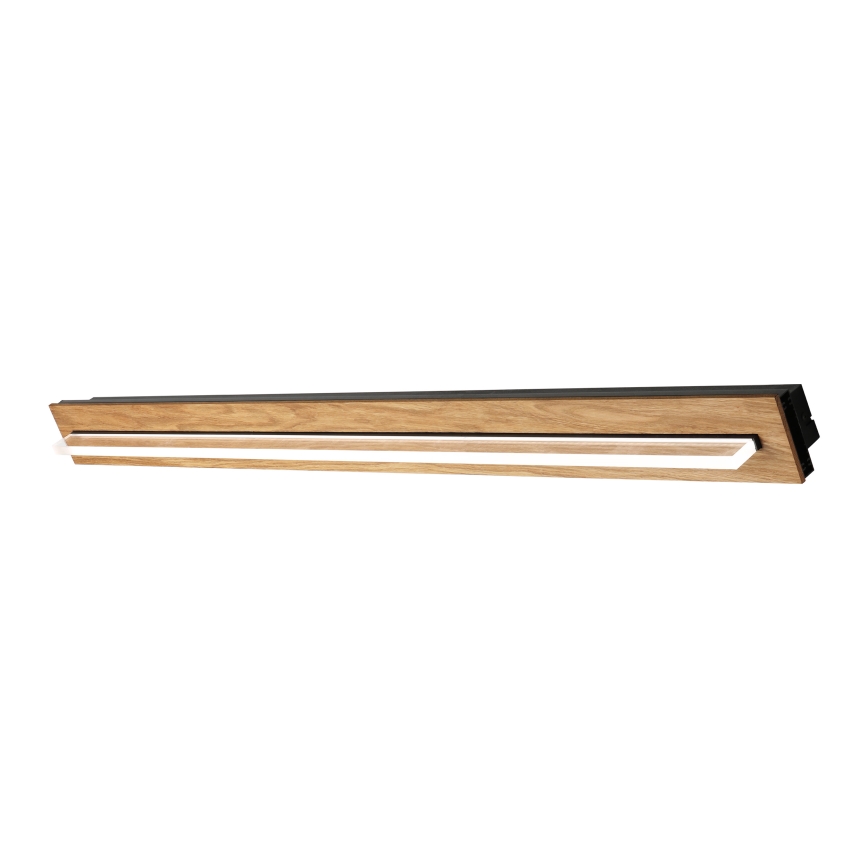 Brilagi - LED таванно осветително тяло WOODY FLAT LED/25W/230V 118 cm дъб/черно