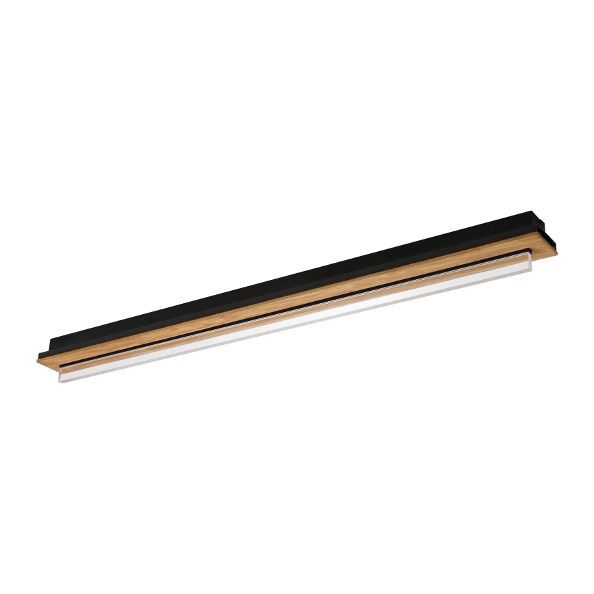Brilagi - LED таванно осветително тяло WOODY FLAT LED/25W/230V 118 cm дъб/черно
