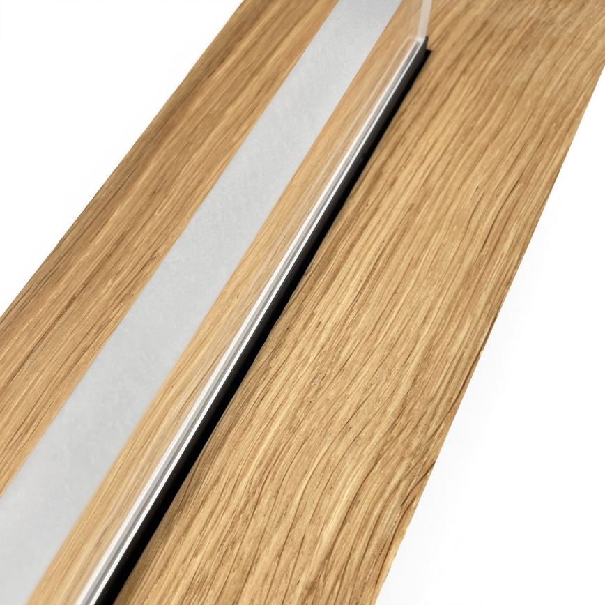 Brilagi - LED таванно осветително тяло WOODY FLAT LED/25W/230V 118 cm дъб/черно