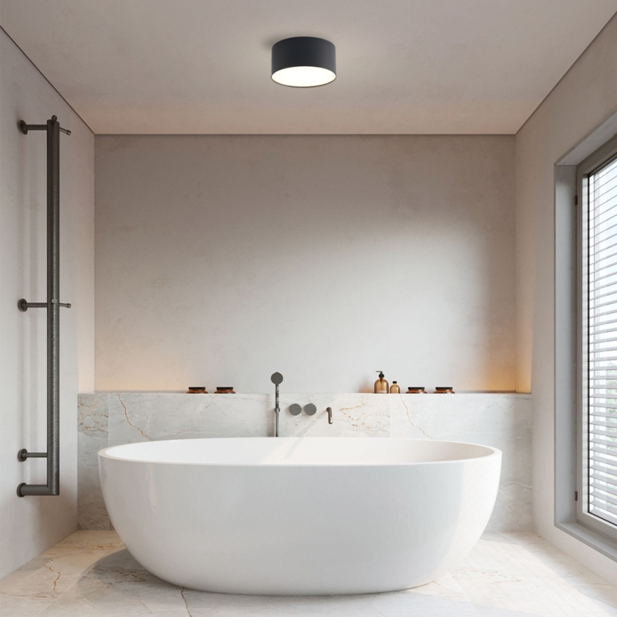 Brilagi - LED таванно осветително тяло за баня FORIS LED/14W/230V Ø 12 см черно IP44