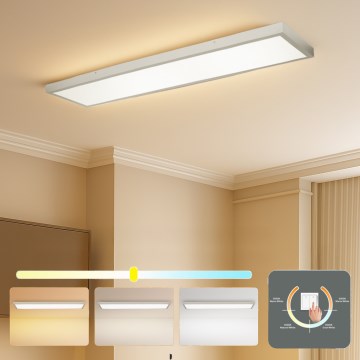 Brilagi - LED таванно осветително тяло за баня FRAME LED/50W/230V 3000/4000/6000K 120x30 см IP44 сребристо