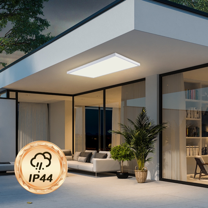 Brilagi - LED таванно осветително тяло за баня FRAME LED/96W/230V 120x60 cm 3000/4000/6000K IP44 бяло