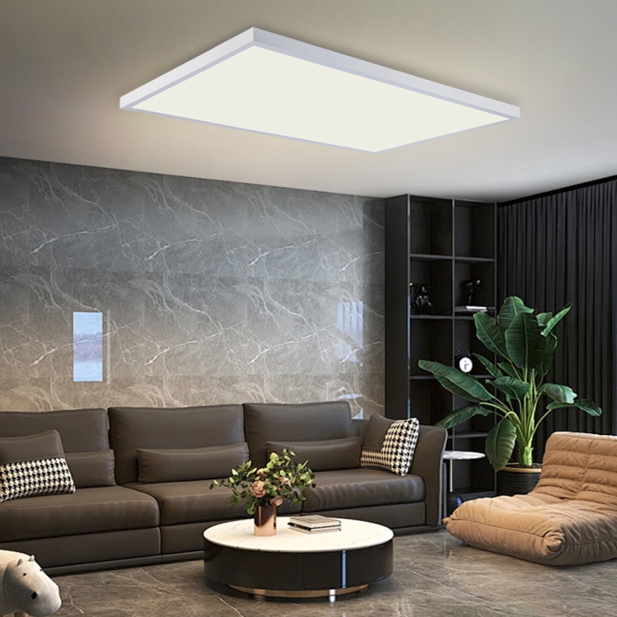 Brilagi - LED таванно осветително тяло за баня FRAME LED/96W/230V 120x60 cm 3000/4000/6000K IP44 бяло