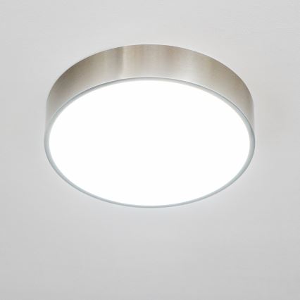 Brilagi - LED таванен плафон за баня POOL LED/24W/230V 3000/4000/5500K Ø 30 см IP54 матов хром