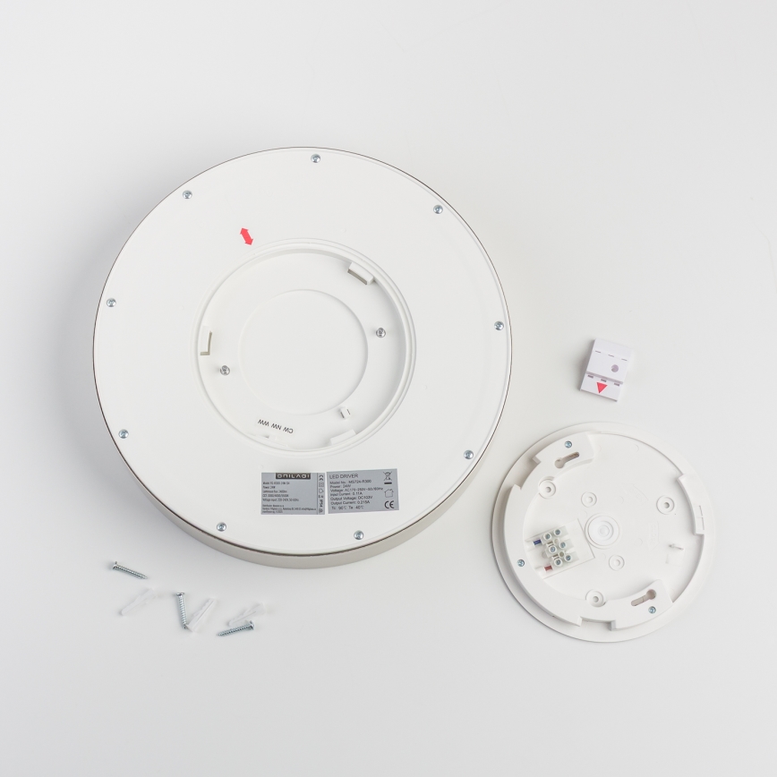 Brilagi - LED таванен плафон за баня POOL LED/24W/230V 3000/4000/5500K Ø 30 см IP54 матов хром