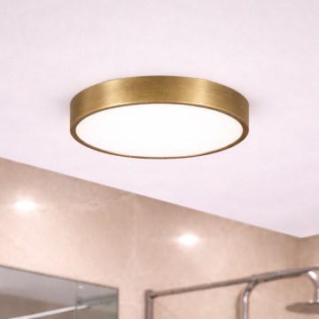 Brilagi - LED таванно осветително тяло за баня POOL LED/24W/230V 3000/4000/5500K Ø 30 cm IP54 месинг