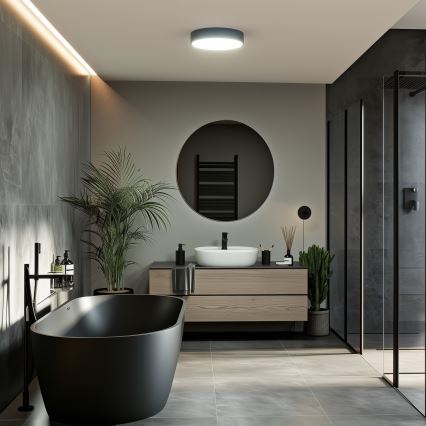 Brilagi - LED таванно осветително тяло за баня POOL LED/24W/230V 3000/4000/5500K Ø 30 см IP54 черно
