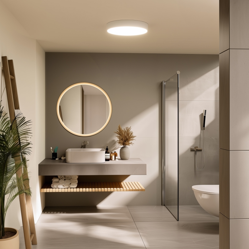 Brilagi - LED таванно осветително тяло за баня POOL LED/36W/230V 3000/4000/5500K Ø 40 см IP54 бяло
