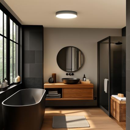 Brilagi - LED таванно осветително тяло за баня POOL LED/36W/230V 3000/4000/5500K pr. 40 cm IP54 черно