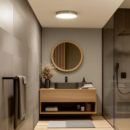 Brilagi - LED таванно осветително тяло за баня POOL LED/36W/230V 3000/4000/5500K Ø 40 см IP54 месинг