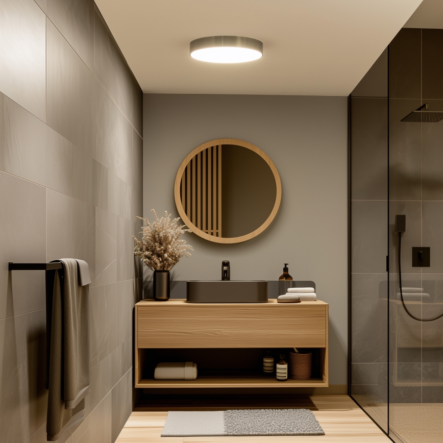 Brilagi - LED таванно осветително тяло за баня POOL LED/36W/230V 3000/4000/5500K Ø 40 см IP54 месинг
