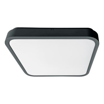 Brilagi - LED таванно осветително тяло за баня с вграден сензор ZENNA LED/18W/230V 28,5x28,5 cm IP44 антрацит + дистанционно управление